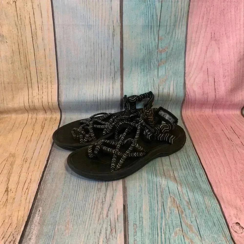 Viakix Black Strappy Sport Sandals - Women's Comfort Sandals